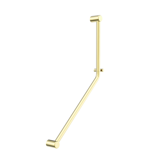 MECCA CARE 32MM AMBULANT 45 DEGREE BENT TUBE GRAB RAIL 450X650MM BRUSHED GOLD