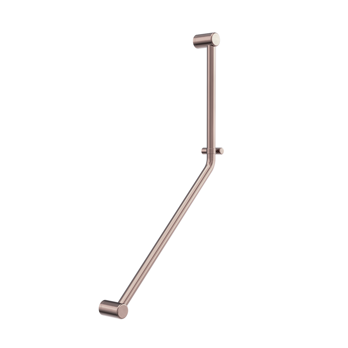 MECCA CARE 32MM AMBULANT 45 DEGREE BENT TUBE GRAB RAIL 450X650MM BRUSHED BRONZE