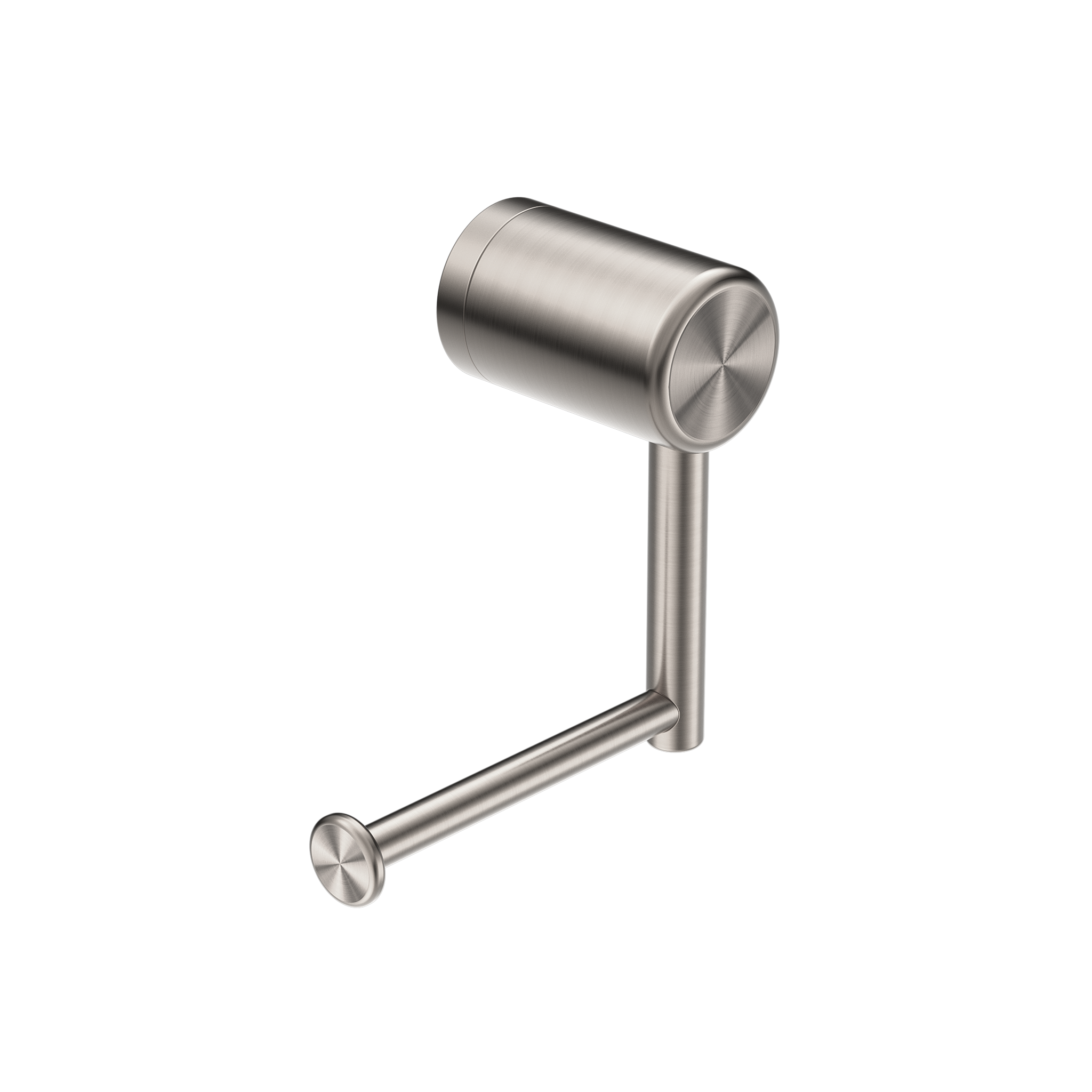 MECCA CARE HEAVY DUTY TOILET ROLL HOLDER BRUSHED NICKEL