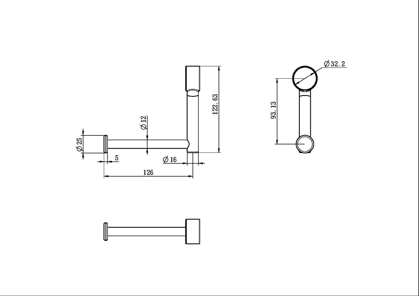 MECCA CARE ADD ON TOILET ROLL HOLDER CHROME