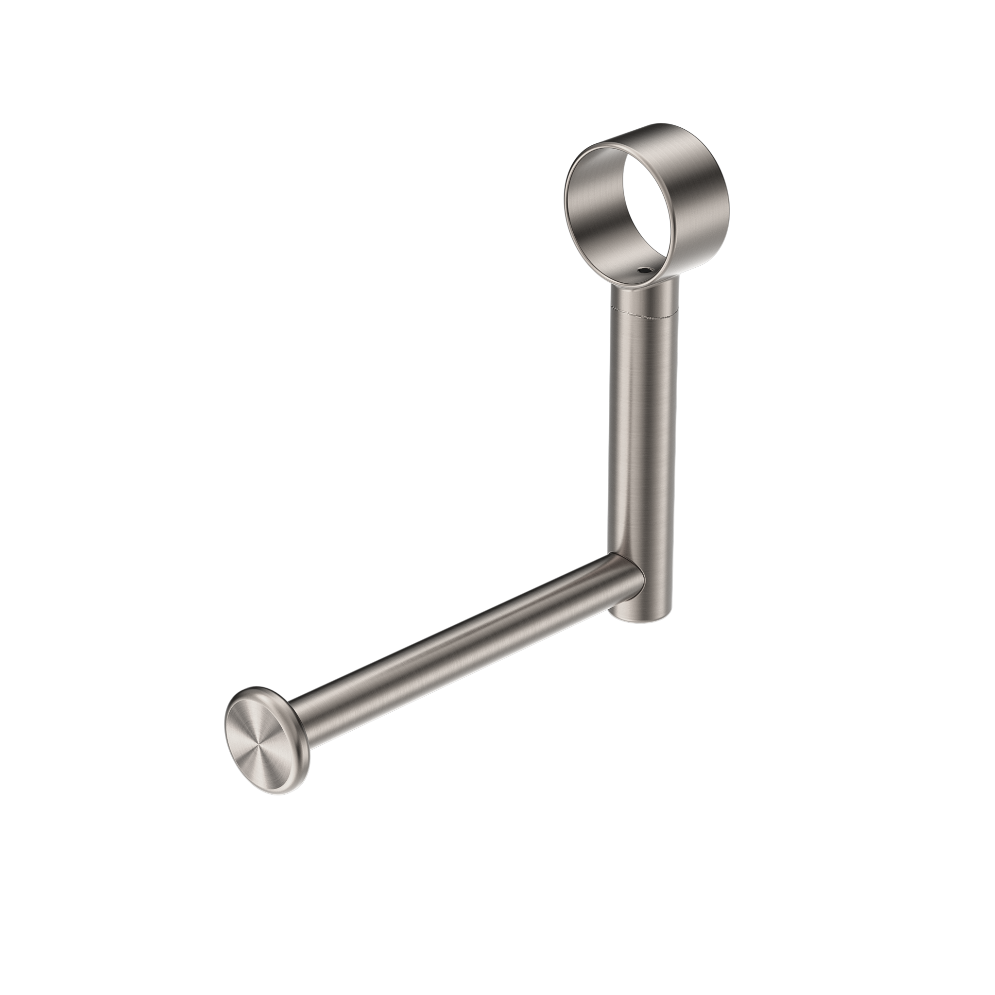 MECCA CARE ADD ON TOILET ROLL HOLDER BRUSHED NICKEL