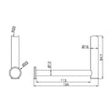 MECCA CARE BRACKET ADD ON TOILET ROLL HOLDER CHROME