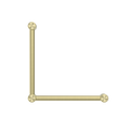 MECCA CARE 32MM AMBULANT TOILET GRAB RAIL 90 DEGREE 450X450MM BRUSHED GOLD