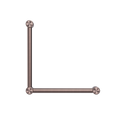 MECCA CARE 32MM AMBULANT TOILET GRAB RAIL 90 DEGREE 450X450MM BRUSHED BRONZE