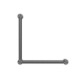 MECCA CARE 32MM AMBULANT TOILET GRAB RAIL 90 DEGREE 450X450MM GUN METAL