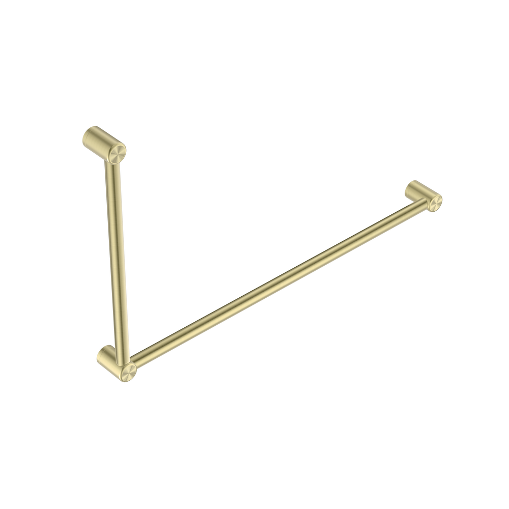 MECCA CARE 32MM DDA ACCESSIBLE TOILET GRAB RAIL SET 90 DEGREE 600X1000MM BRUSHED GOLD