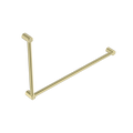 MECCA CARE 32MM DDA ACCESSIBLE TOILET GRAB RAIL SET 90 DEGREE 600X1000MM BRUSHED GOLD