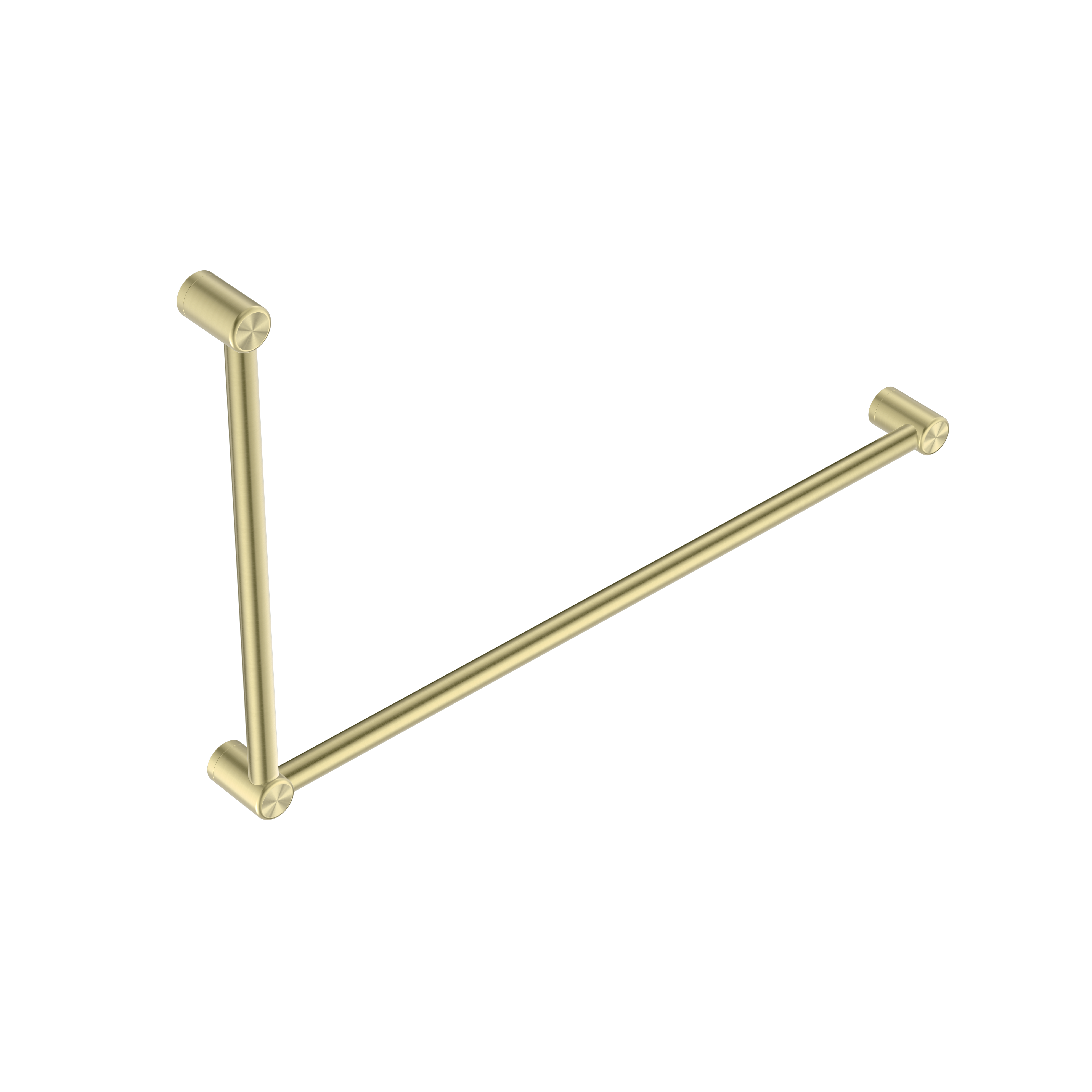 MECCA CARE 32MM DDA ACCESSIBLE TOILET GRAB RAIL SET 90 DEGREE 600X1000MM BRUSHED GOLD