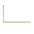 MECCA CARE 32MM DDA ACCESSIBLE TOILET GRAB RAIL SET 90 DEGREE 600X1000MM BRUSHED GOLD