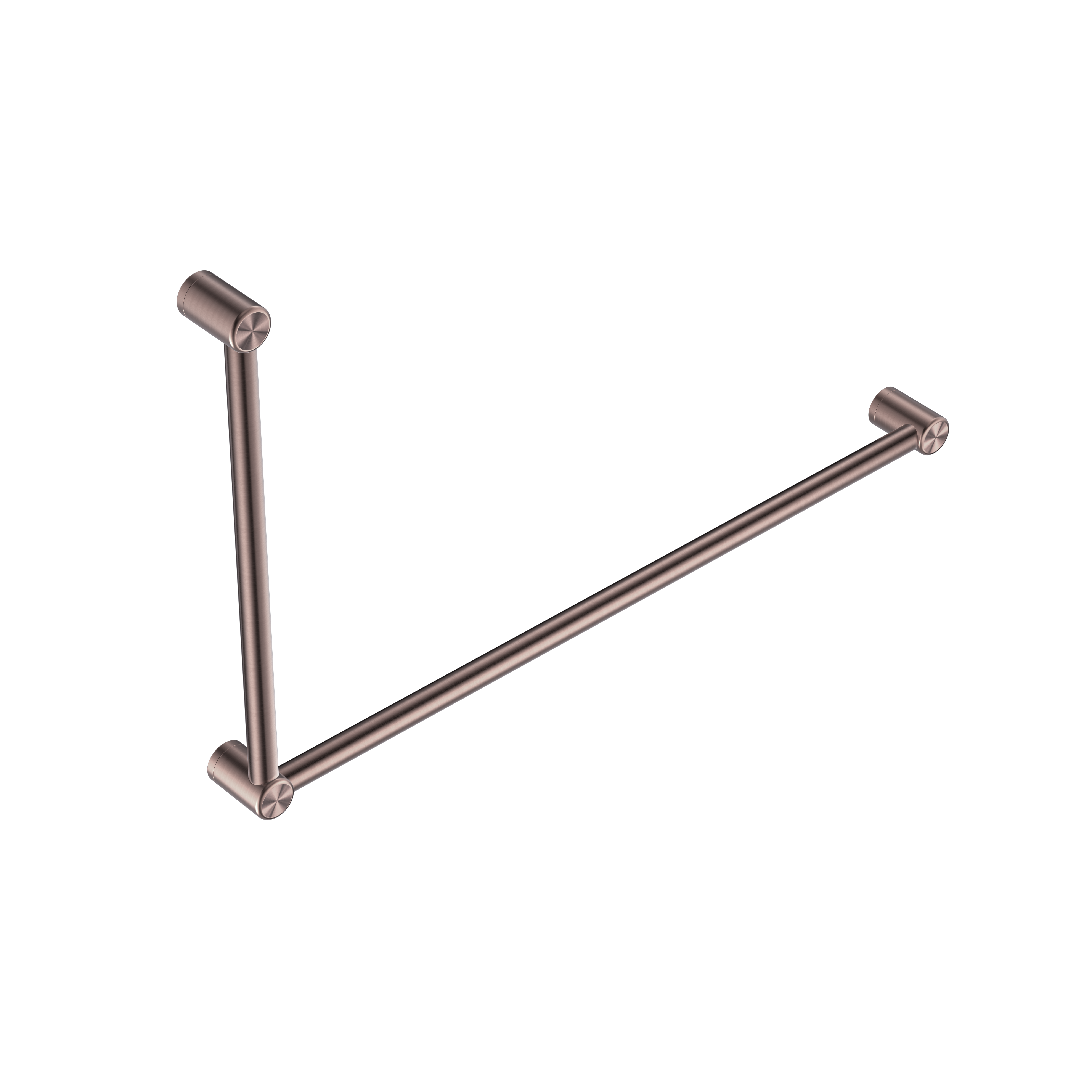 MECCA CARE 32MM DDA ACCESSIBLE TOILET GRAB RAIL SET 90 DEGREE 600X1000MM BRUSHED BRONZE
