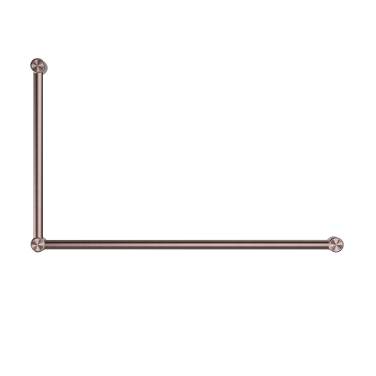 MECCA CARE 32MM DDA ACCESSIBLE TOILET GRAB RAIL SET 90 DEGREE 600X1000MM BRUSHED BRONZE