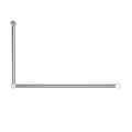 MECCA CARE 32MM DDA ACCESSIBLE TOILET GRAB RAIL SET 90 DEGREE 600X1000MM CHROME