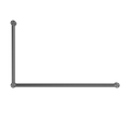 MECCA CARE 32MM DDA ACCESSIBLE TOILET GRAB RAIL SET 90 DEGREE 600X1000MM GUN METAL