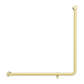 MECCA CARE 32MM 90 DEGREE NZ4121 ACCESSIBLE TOILET GRAB RAIL 750X750MM BRUSHED GOLD