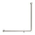MECCA CARE 32MM 90 DEGREE NZ4121 ACCESSIBLE TOILET GRAB RAIL 750X750MM BRUSHED NICKEL