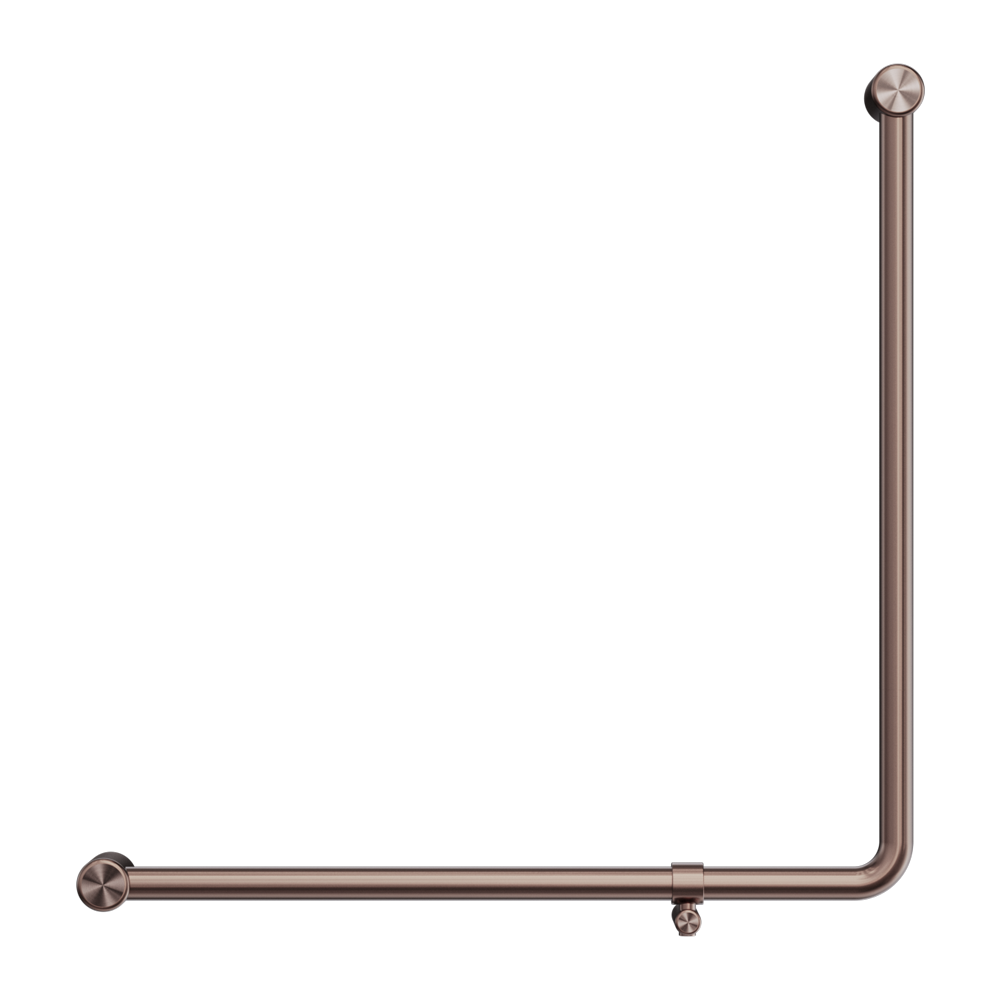 MECCA CARE 32MM 90 DEGREE NZ4121 ACCESSIBLE TOILET GRAB RAIL 750X750MM BRUSHED BRONZE