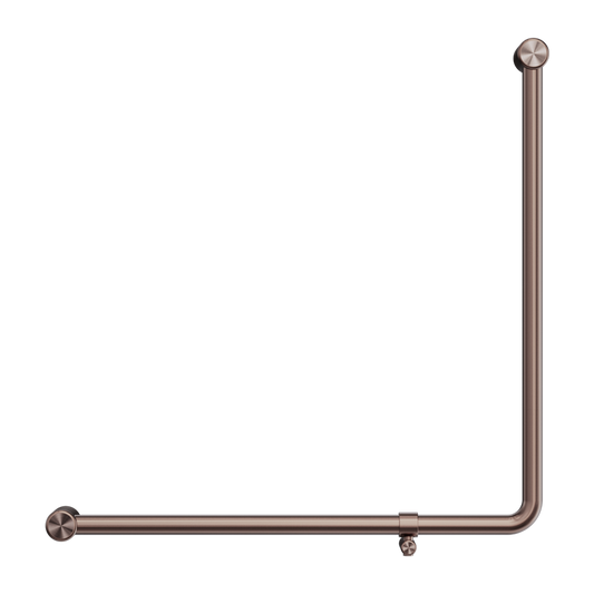 MECCA CARE 32MM 90 DEGREE NZ4121 ACCESSIBLE TOILET GRAB RAIL 750X750MM BRUSHED BRONZE