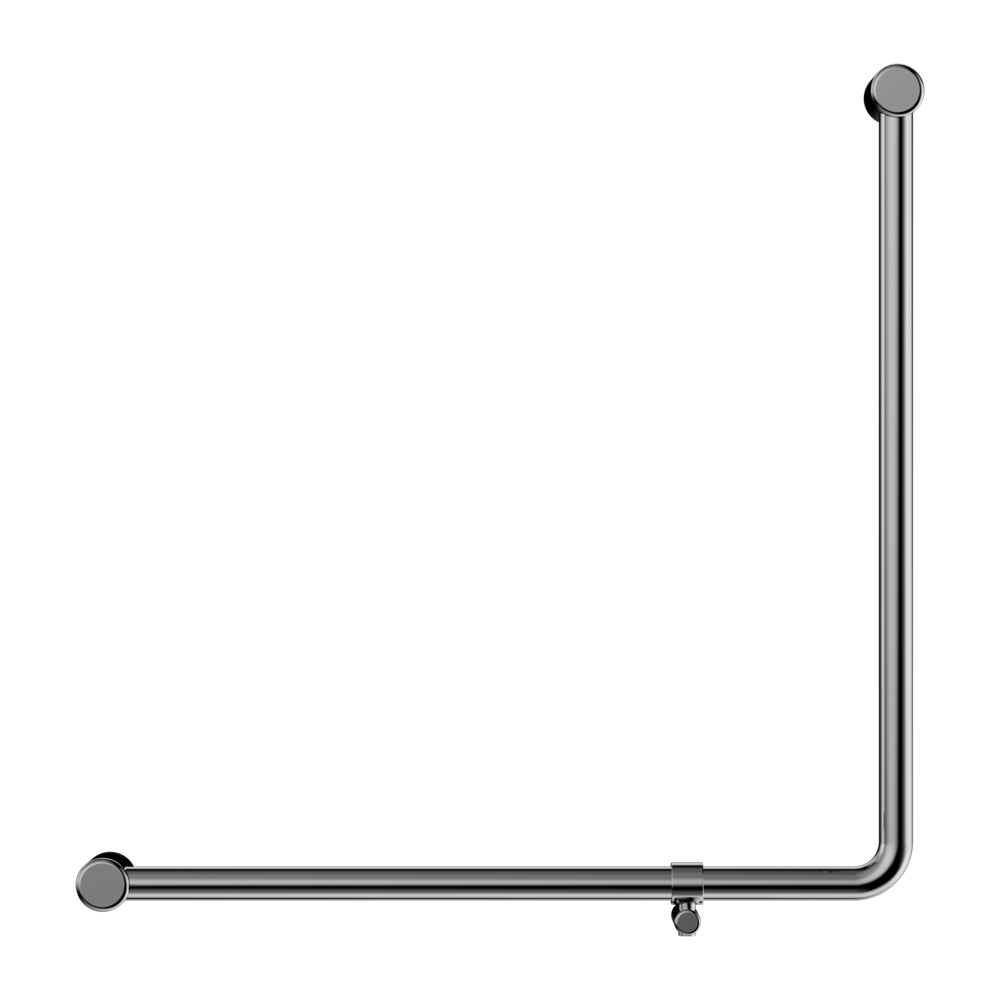 MECCA CARE 32MM 90 DEGREE NZ4121 ACCESSIBLE TOILET GRAB RAIL 750X750MM CHROME