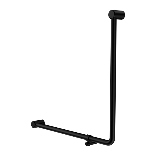 MECCA CARE 32MM 90 DEGREE NZ4121 ACCESSIBLE TOILET GRAB RAIL 750X750MM MATTE BLACK