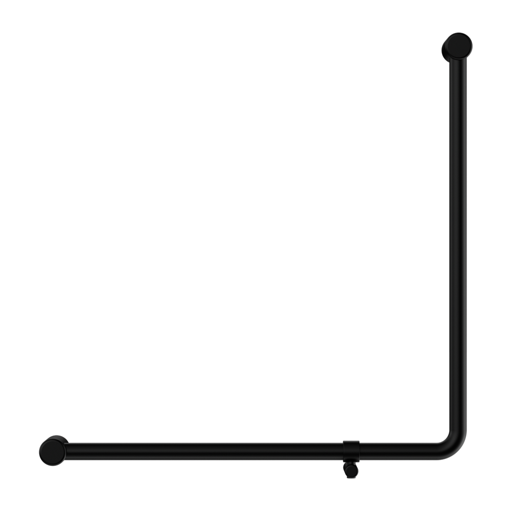 MECCA CARE 32MM 90 DEGREE NZ4121 ACCESSIBLE TOILET GRAB RAIL 750X750MM MATTE BLACK