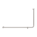 MECCA CARE 32MM DDA ACCESSIBLE TOILET 90 DEGREE BENT TUBE GRAB RAIL 600X1000MM BRUSHED NICKEL