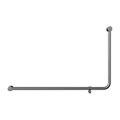 MECCA CARE 32MM DDA ACCESSIBLE TOILET 90 DEGREE BENT TUBE GRAB RAIL 600X1000MM CHROME