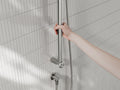 MECCA CARE 25MM GRAB RAIL AND ADJUSTABLE SHOWER RAIL SET 900MM BRUSHED NICKEL