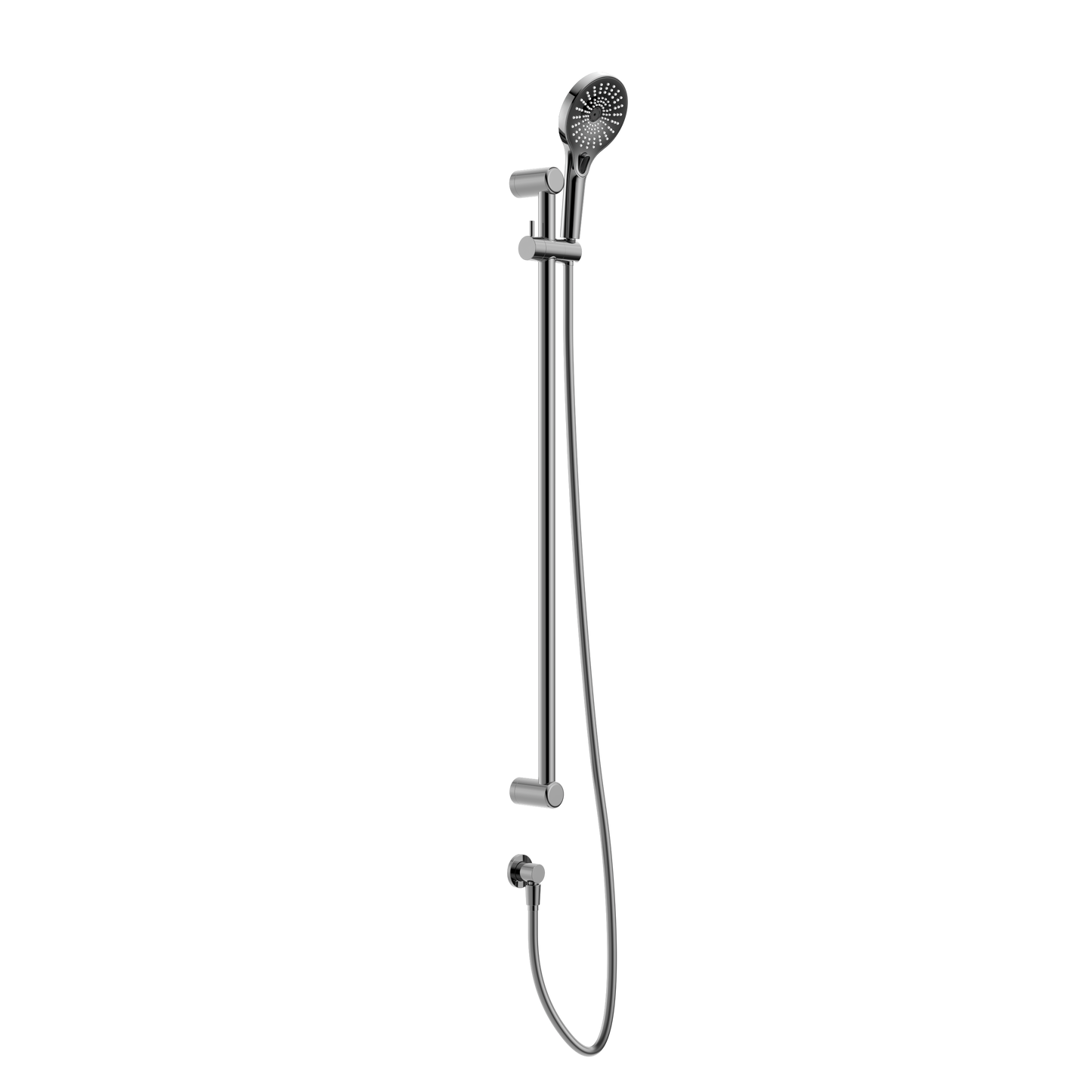 MECCA CARE 25MM GRAB RAIL AND ADJUSTABLE SHOWER RAIL SET 900MM CHROME