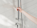 MECCA CARE 25MM GRAB RAIL AND ADJUSTABLE SHOWER RAIL SET 900MM CHROME
