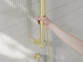 MECCA CARE 32MM GRAB RAIL AND ADJUSTABLE SHOWER RAIL SET 900MM BRUSHED GOLD