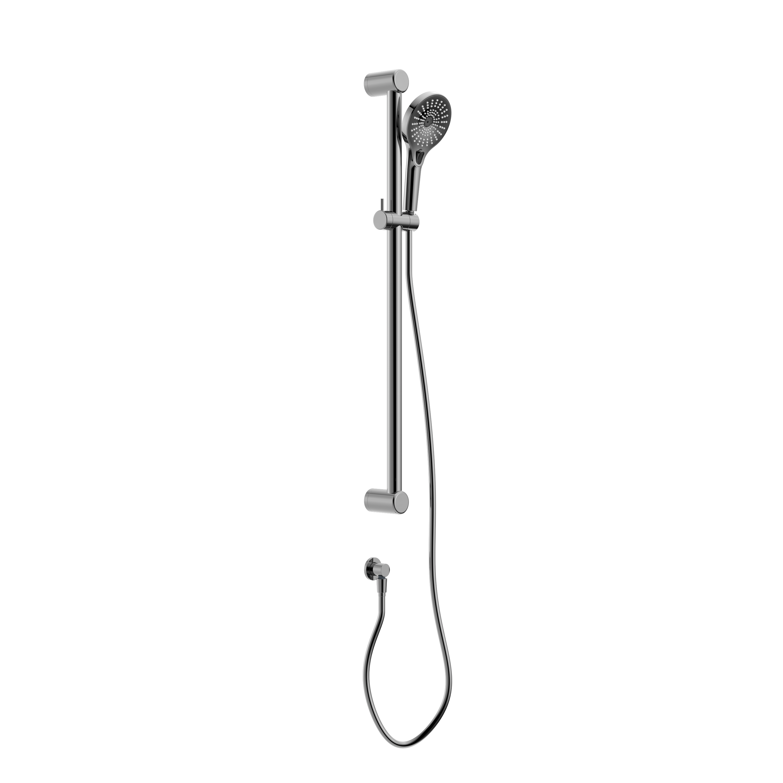 MECCA CARE 32MM GRAB RAIL AND ADJUSTABLE SHOWER RAIL SET 900MM CHROME