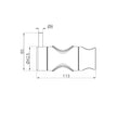Slider For Mecca Care 32mm Grab Rail Shower Rail Set