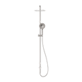 MECCA CARE 25MM GRAB RAIL 900MM TWIN SHOWER SET BRUSHED NICKEL