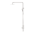 MECCA CARE 25MM GRAB RAIL 900MM TWIN SHOWER SET BRUSHED NICKEL