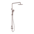 MECCA CARE 25MM GRAB RAIL 900MM TWIN SHOWER SET BRUSHED BRONZE