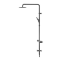 MECCA CARE 32MM T BAR GRAB RAIL 1100X750MM TWIN SHOWER SET GUN METAL