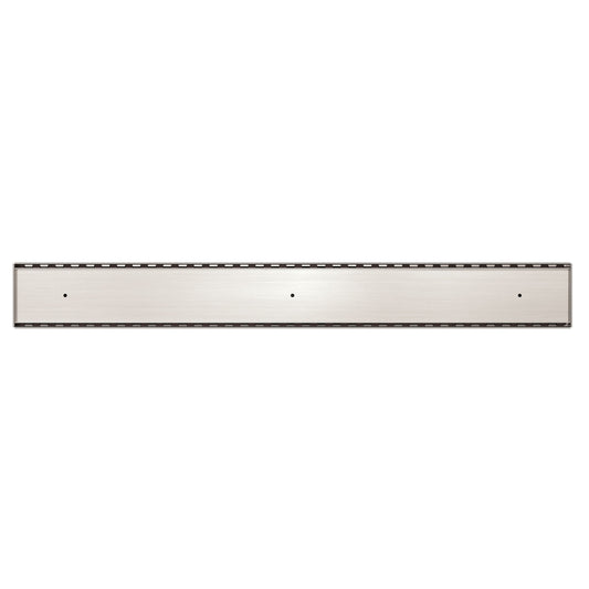 TILE INSERT V CHANNEL 900X106MM FLOOR GRATE 90MM OUTLET BRUSHED NICKEL