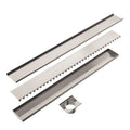 TILE INSERT V CHANNEL 900X106MM FLOOR GRATE 90MM OUTLET BRUSHED NICKEL