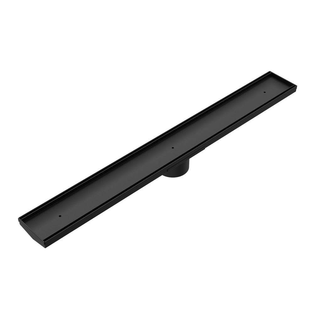TILE INSERT V CHANNEL 900X106MM FLOOR GRATE 90MM OUTLET MATTE BLACK