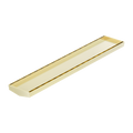 Tile Insert V Channel 600X106MM Floor Grate Without Outlet Brushed Gold — Gold & Brass, Floor Wastes & Drains