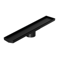 Tile Insert V Channel 600X106MM Floor Grate 90MM Outlet Matte Black — Floor Wastes & Drains