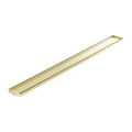 Tile Insert V Channel 1200X106MM Floor Grate Without Outlet Brushed Gold — Gold & Brass, Floor Wastes & Drains