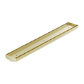 Tile Insert V Channel 600X82MM Floor Grate Without Outlet Brushed Gold — Gold & Brass, Floor Wastes & Drains