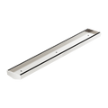 Tile Insert V Channel 600X82MM Floor Grate Without Outlet Brushed Nickel — Floor Wastes & Drains