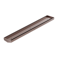 Tile Insert V Channel 600X82MM Floor Grate Without Outlet Brushed Bronze — Floor Wastes & Drains