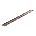 Tile Insert V Channel 1200X82MM Floor Grate Without Outlet Brushed Bronze — Floor Wastes & Drains