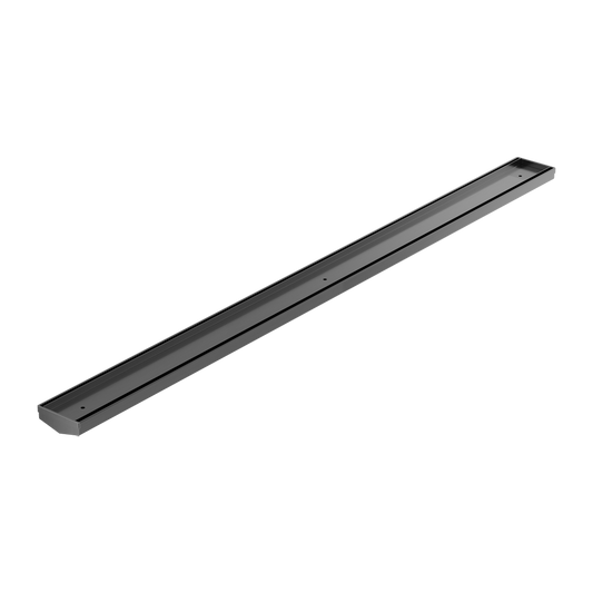TILE INSERT V CHANNEL 1200X82MM FLOOR GRATE WITHOUT OUTLET GUN METAL