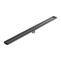 Tile Insert V Channel 1200X82MM Floor Grate 50MM Outlet Gun Metal — Floor Wastes & Drains