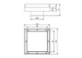 TILE INSERT FLOOR WASTE 50MM OUTLET MB (NRFW001MB) MATTE BLACK