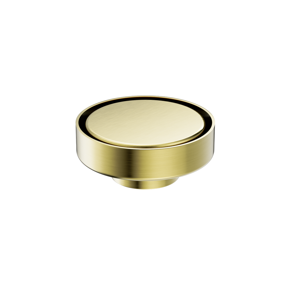 100MM Round Tile Insert Floor Waste 50MM Outlet Brushed Gold — Gold & Brass, Floor Wastes & Drains